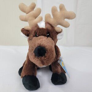 Ganz Webkinz Classic Reindeer HM137 brown Christmas plush NEW with sealed code